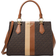 Michael Kors Marilyn Medium Logo Stripe Satchel - Brown/Luggage