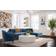 TOV Furniture Serena Blue Sofa 106.8" 3 3 Seater