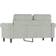 vidaXL Accent Light Gray Sofa 59.8"