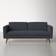 Upper Square Devale Dust Blue Sofa 80" 3 Seater