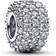 Pandora Sparkling Pavé Triple Row Charm - Silver/Transparent