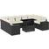 vidaXL 3269366 Loungesæt, 1 borde inkl. 9 sofaer