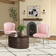 Homcom Shell Pink Armchair 88cm 2pcs