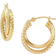 Macy's Twisted & Smooth Small Hoop Earrings - Gold