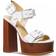 Michael Kors Colby Leather Platform - Optic White