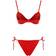 Trendyol Collection Brazilian Bikini Set - Red