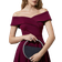 Shein Anewsta Off Shoulder Foldover Front Dress