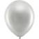 Rainbow Latex Balloons Metallic Silver 10-pack