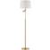 KAWOTI Adjustable Antiqued Brass Floor Lamp 64.5"