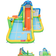 Bountech Inflatable Water Slide Park with Splash Pool Tic Tac Toe Hide & Seek Cave