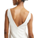 River Island Ruched Open Back Bodycon Midi Dress - White