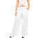 PixieGirl Petite Linen Wide Leg Trousers - White