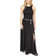 Michael Kors Smocked Georgette Maxi Dress - Black