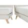 Dkd Home Decor Chaise Longue Cream Sofa 226cm 3 personers