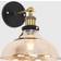 ValueLights Steampunk Style Black/Gold Wall light 2pcs