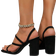 Shein Women's Black High Heels Sandals, Square Toe Chunky Heels Dual-use Slippers, Soft Pu Leather, Comfortable & Versatile, Thick Heels For Height & Long Leg Appearance, Solid Color Slipper Shoes For Women