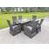 Fimous Gas Fire Pit Patio Dining Set, 1 Table incl. 6 Chairs