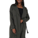 Brave Soul Detachable Hood Double Breasted Longline Trench Coat - Khaki