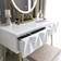 CARME Montana White Dressing Table 40x77cm 2pcs