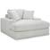 Signature Design by Ashley Stupendous Oversized Chaise White/Gray Sofa 64" 2 Seater