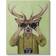 Stupell Industries Funny Cute Deer Binoculars Camera Brown/Green Wall Decor 61x76.2cm