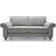 Abakus Direct Elegant Ingrid Ash Grey Sofa 215cm 3 Seater