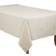 Saro Lifestyle Cotton Blend Stitched Line Tablecloth White