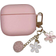 Shein Summer Pink Flowers Decor Case Compatible With Airpods