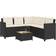 vidaXL black, wood Garden Outdoor Lounge Set