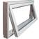Uldal 44587760 Aluminium, Tre Topphengslet vindu 2-glassvindu 110x60cm
