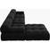 AE-SF105BK-123344 Black Sofa 138.6" 3pcs 4 Seater