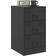 vidaXL 841775 Black Bedside Table 39x34.5cm