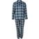 Lady Avenue Flannel Pyjamas - Petrol Checks