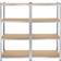 tectake 4 Tier Brown Shelving System 40x160cm