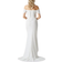 Coast Draped Bardot Cap Sleeve Wrap Skirt Wedding Dress - Ivory