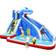 Costway 4-in-1 Inflatable Water Slide Park with Long Slide