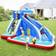 Costway 4-in-1 Inflatable Water Slide Park with Long Slide