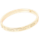 Coach Signature Hinged Bangle - Gold/Transparent