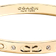 Coach Signature Hinged Bangle - Gold/Transparent