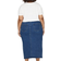 Only Curvy Denim Skirt - Blue/Medium Blue Denim