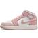 NIKE Air Jordan 1 Mid SE GS - White/Sail/Legend Pink