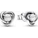 Pandora June Eternity Circle Stud Earrings - Silver/Pearl