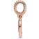 Pandora Splittable Yin & Yang Sparkling Dangle Charm - Rose Gold/Multicolour