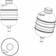 NRF coolant expansion tank 454083 with cap