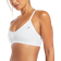 Gymshark Ruched Strappy Sports Bra - White