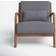 Hertford Gray Armchair 29"