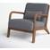 Hertford Gray Armchair 29"