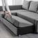 IKEA Friheten Klagshamn Skiftebo Dark Grey Soffa 230cm