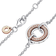 Pandora Signature Two Tone Logo & Pavé Chain Bracelet - Silver/Rose Gold/Transparent