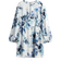 H&M Tie Belt Dress - White/Blue Floral